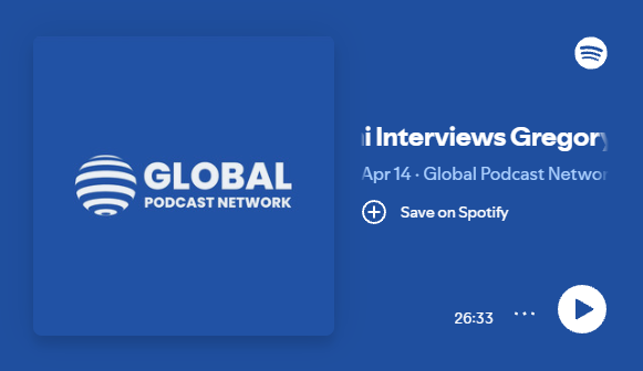 Global Podcast Network interview artwork featuring Gregory Papageorge